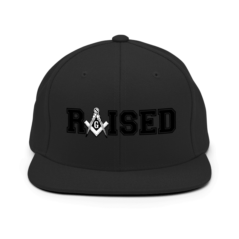 Custom Raised Freemason Snapback Hat