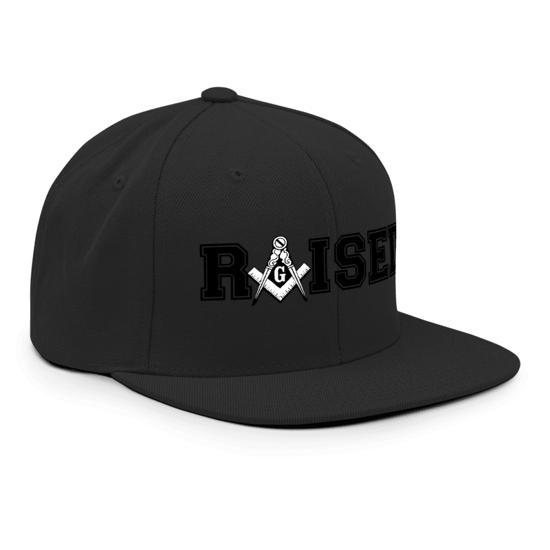 Custom Raised Freemason Snapback Hat